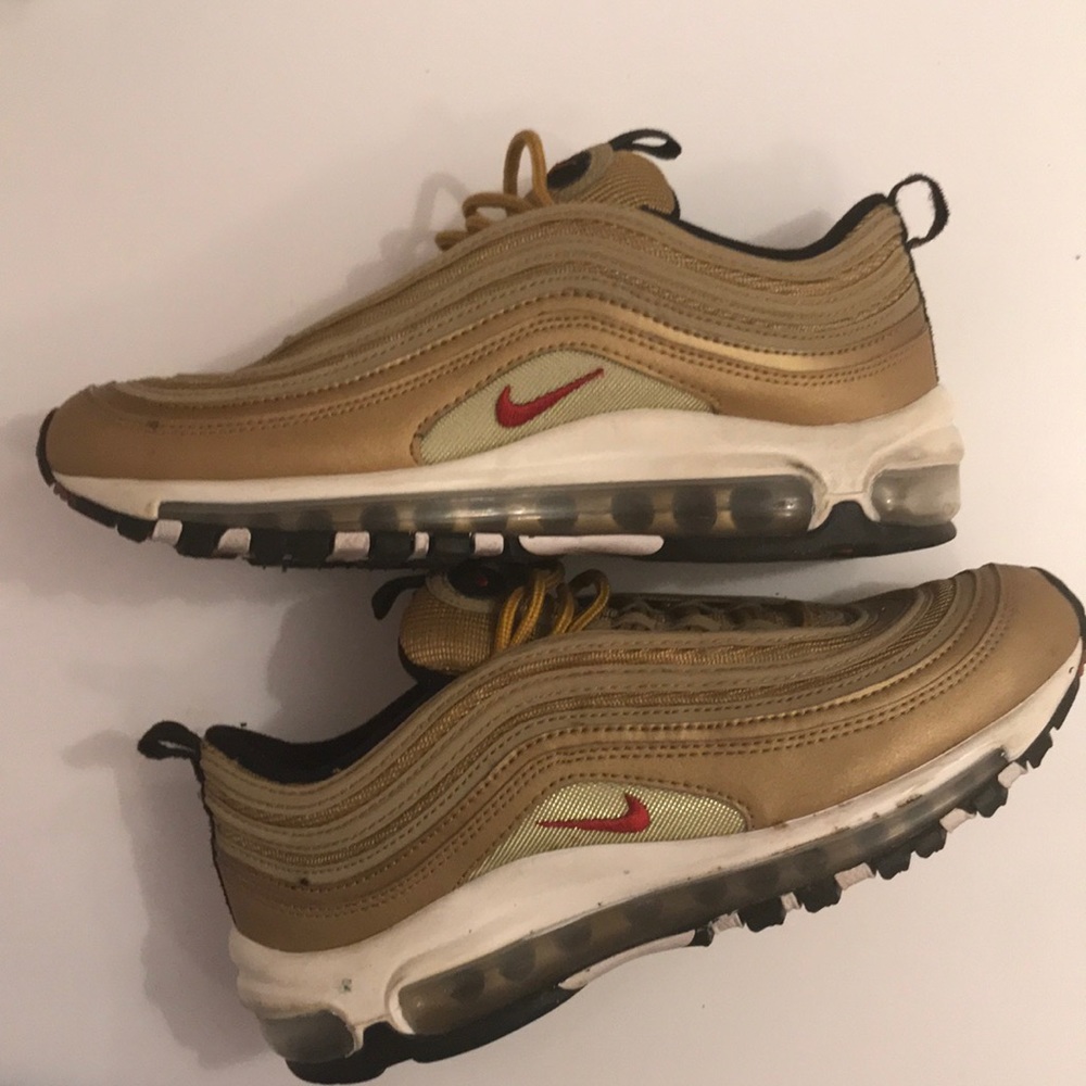 Gold bullet Nike airmax 97s
